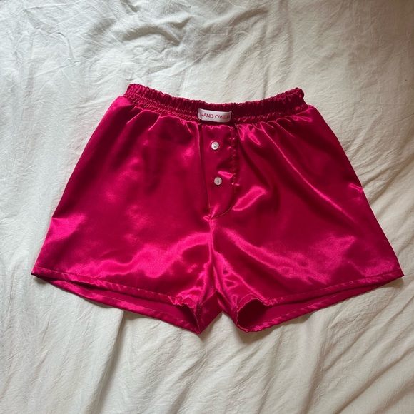 Hand Over Satin Boxer Short - Picture 1 of 4